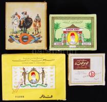 4db régi, egyiptomi és orosz cigarettásdoboz különféle méretben /  Egyptian and Russian cigarette boxes, various sizes