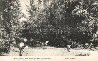 Bodrogszerdahely Vécsey castle, park