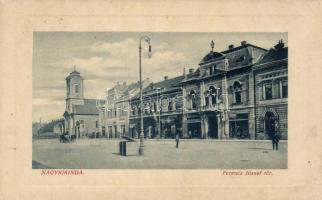 Nagykikinda Franz Joseph square, the shop of Koszta Popov (small tear)