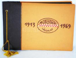 Az Autotaxi vállalat által 1913-1969 között használt gépkocsik képei albumban 24 fotómásolattal