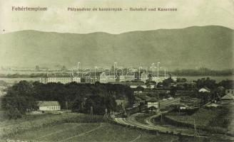 Fehértemplom railway station, military barracks (Rb)