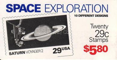 Űrkutatás bélyegfüzet, Space exploration stamp booklet, Erforschung des Sonnensystems, Markenheftchen