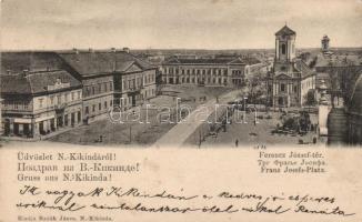 Nagykikinda Franz Joseph square, the shop of Wolf (fl)