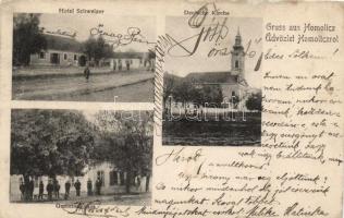 Omlód, Homolicz with Hotel Schweizer (wet damage)