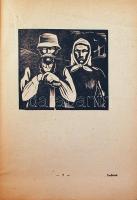 Kónya Lajos linómetszetei: Szegény emberek. Tatabánya, é.n., Bányászok Könyvnyomdája, 20,5x14,5cm