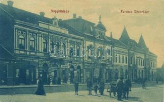 Nagykikinda Franz Joseph square, hotel, the shop of Tesits