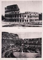 cca 1900 Ricordo di Roma, serie I. Róma leporelló kiadói aranyozott, illusztrált kartonkötésben, tér...