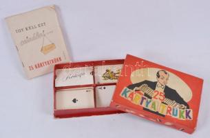 Rodolfo 25 kártyatrükk, "Így kell ezt csinálni" című füzettel, eredeti dobozában, 19×13 cm