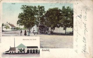 Szulok gőzmalom és fürdő, óvoda (fa)