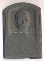 Német Birodalom 1914-1916. "Armee Oberkommando - v. Falkenhayn" horganyzott sapkajelvény (42x38mm), készítő: Arkanzas Gesch., tű nélkül T:2 German Empire 1914-1916. "Gegen Rumänien, Armee Oberkommando, v. Falkenhayn 1914 - 1916" zin cap badge (42x38m) maker: Arkanzas Gesch., without pin C:XF