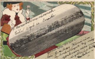 Sepsiszentgyörgy Art Nouveau litho (fl)