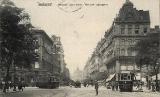 Budapest V. Kossuth Lajos utca, villamosok