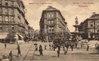 Budapest VIII. Baross utca, Üllői út, villamos, Divald