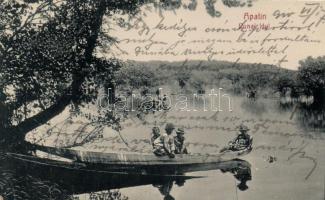 Apatin Duna riverside, boat