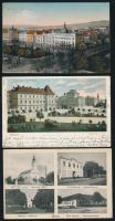 8 db régi képeslap a Történelmi Magyarország területéről: Vajdaság (Topolya, Nemesmilitics, Zombor), és 5 Zágráb lap