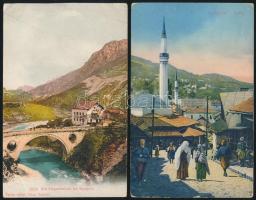 3 db régi, bosznia-hercegovinai képeslap / 3 Bosnia and Hercegovina postcards