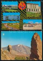 102 db modern, külföldi városképes lap