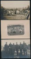 12 db régi, katonai fotólap