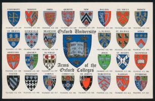 Oxford University, arms of the Oxford Colleges