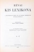 Révai Kis Lexikona, Bp., 1936. Révai irodalmi intézet kiadása. Egészbőr kötésben. (kötéstábla elvált...