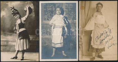 21 db régi, magyar színészlap / 26 Hungarian actor and actress postcards