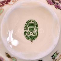 Zsolnay pillangó mintás teás készlet, kézzel festett, hibátlan, jelzett / Zsolnay tea set in flawles...