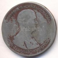 1930. 5P Ag "Horthy-jobbra" T:3-,4