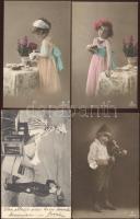 13 db régi gyerek motívumlap / 13 children motive cards