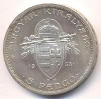 1938. 5P Ag "Szent István" T:2