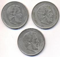 1947. 5Ft Ag "Kossuth" (3x) T:vegyes