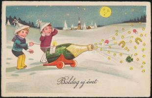 33 db régi üdvözlőlap, ebből 9 litho és egy dombornyomott