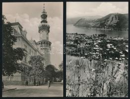 99 db modern, fekete-fehér magyar városképes lap az 1960-as évekből