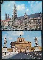 300 db modern, külföldi városképes lap