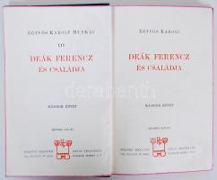 Eötvös Károly: Deák Ferencz II. Bp., 1902, Révai. Aranyozott szecessziós egészvászon kötésben, jó ál...