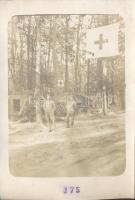 K.u.k. military WWI, first aid place, photo (cut)