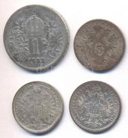 Ausztria 1837-1893. 4db klf Ag érem T:Vegyes
Austria 1837-1893. 4 pieces of different Ag coins C:Mix...