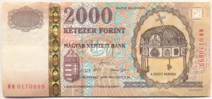 2000. 2000Ft "Millenium" T:III