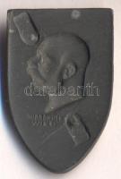 Osztrák-Magyar Monarchia 1916. "4. Hadsereg VIRIBUS UNITIS" hadifém sapkajelvény (39x25mm)...