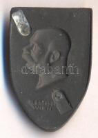 Osztrák-Magyar Monarchia 1916. "4. Hadsereg VIRIBUS UNITIS" hadifém sapkajelvény (39x25mm)...