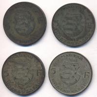 1947. 5Ft Ag "Kossuth" (4x) T:vegyes