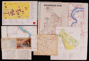 8 db klf térkép több közlekedési térképpel