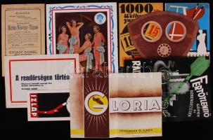 cca 1920-1945 22 reklám nyomtatvány vegyes témában