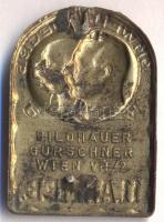 Osztrák-Magyar Monarchia 1914-1915. "11. Hadsereg" tombak sapkajelvény (36x26mm), készítő:...