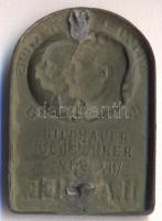 Osztrák-Magyar Monarchia 1914-1915. "11. Hadsereg" horgany sapkajelvény (36x26mm), készítő...