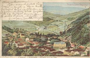 1899 Trencsénteplic litho