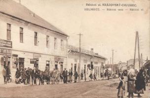 Királyhelmec Rákóczi street, the shop of Hugó Tannenbaun