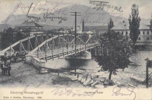 Rózsahegy Vág riverside, bridge