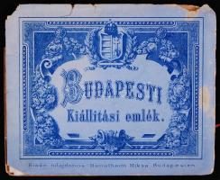 1885 Országos kiállítás 16 litho képet tartalmazó leporello kisebb hibákkal, benne a dohány utcai zs...