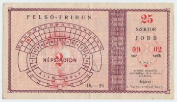 1953 Belépő Népstadionba labdarúgó mérkőzésre