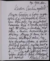 1990 id. Rubik Ernő (1910-1997) gépészmérnök, pilóta, repülőgép-tervező autográf, aláírt karácsonyi üdvözlőlapja a Cserkészrepülőknek címezve